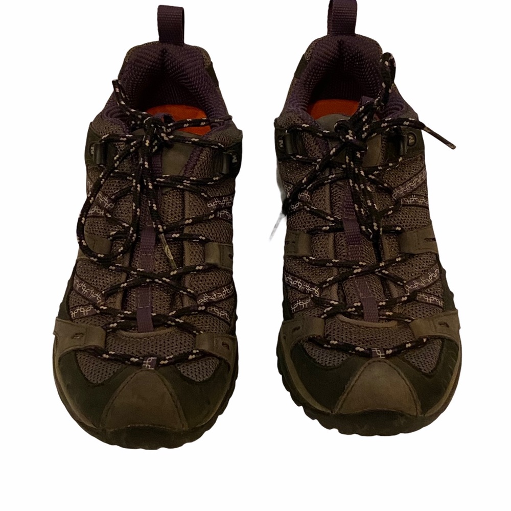 Merrell Women's Olive Green and Purple Trail Sneakers